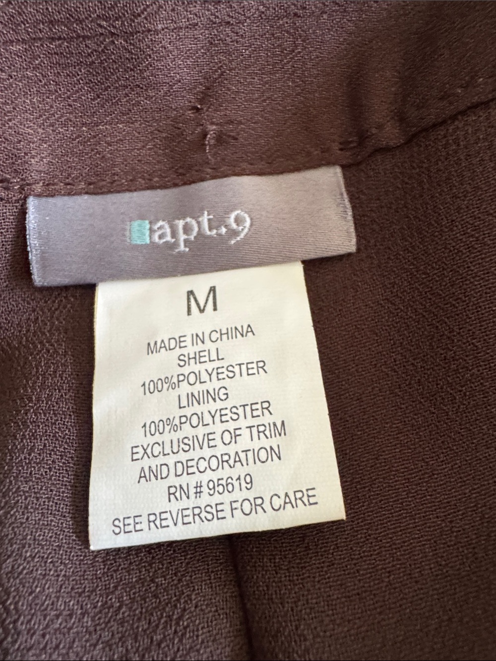 Apt. 9 Chocolate Brown A-Line Flowy Skirt. Medium.NWT - Picture 7 of 9
